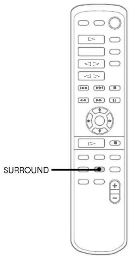 SONY MHCNX1 - Sélection de l'effet surround - 1