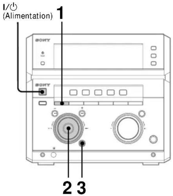SONY MHCNX1 - Selection de l'effet sur le menu musical - 1