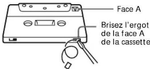 SONY MHCNX1 - Protection permanente d'une cassette - 2