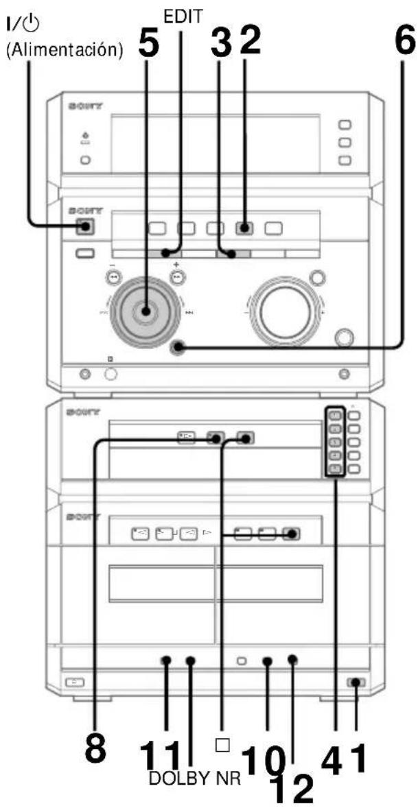 SONY MHCNX1 - Grabación de discos compactos específico el orden de las canciones - 1