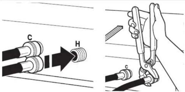 MAYTAG MHN33PD - Connect the inlet hoses to the washer - 1