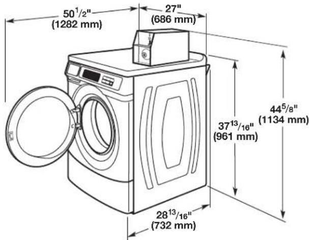 MAYTAG MHN33PD - Espacios libres para la instalación - 1