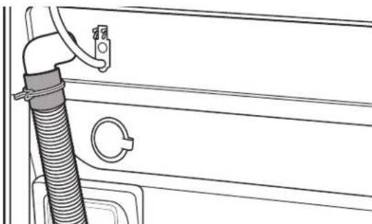 MAYTAG MHN33PD - Conexión de la manguera de desagüe Retire la manguera de desagüe del tambor de la lavadora - 3