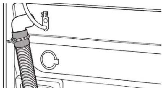 MAYTAG MHN33PD - Libération du tuyau de vidange fixé sur le tambour de la laveuse - 3