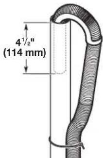 MAYTAG MHN33PD - Immobilisation du tuyau de vidange - 2