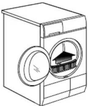 ELECTROLUX EFDE210TIS - Check that the lint filter is clean and in place and water container is empty. See also Care and Cleaning section. - 1