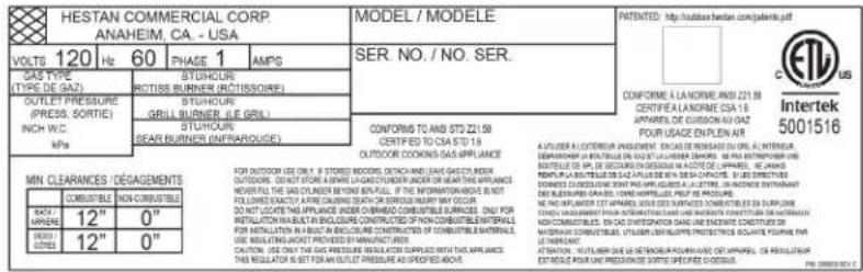 Hestan Aspire EMBR36LPOR - WARNING - 3