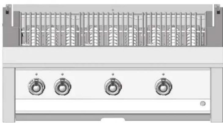 Hestan Aspire EMBR36LPOR - CONTROL KNOB LAYOUT - 1