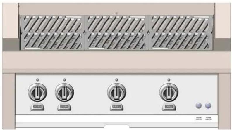 Hestan GMBR42NGRD - DISPOSITION DES BOUTONS DE RÉGLAGE - 1