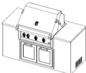 Hestan GMBR36LPGG - DIMENSIONS EN CAS D'ENCASTREMENT: - 2