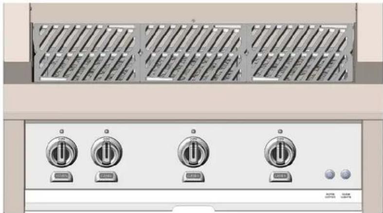 Hestan GMBR36LPGG - CONTROL KNOB LAYOUT - 1