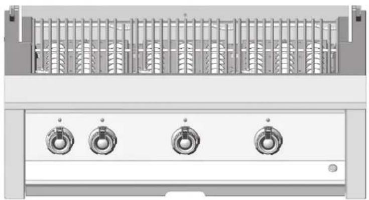 Hestan Aspire EMBR36NGOR - CONTROL KNOB LAYOUT - 1