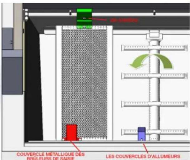 Hestan GABR42LP - EXTRACTION DU BRÛLEUR AVANT LE RÉGLAGE DES OBTURATEURS D'AIR - 1