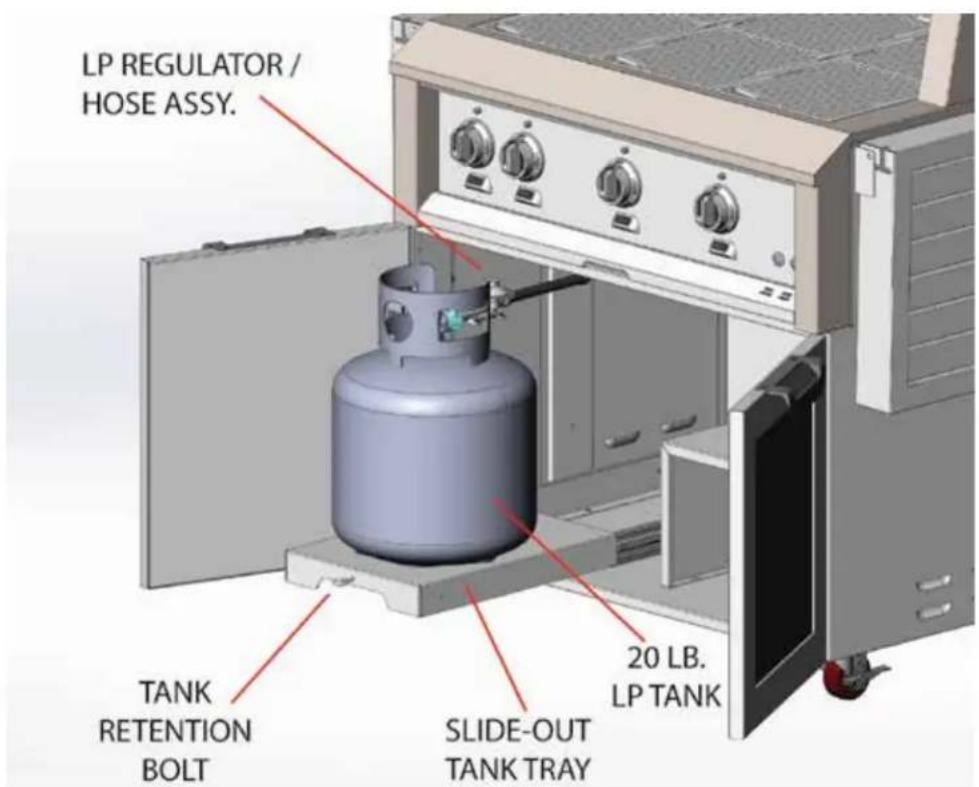 Hestan GABR42LP - LP TANK RESTRAINT - 1