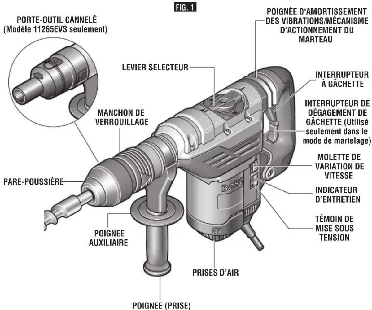BOSCH 11265EVS - Perceuse à percussion de combinaison - 1