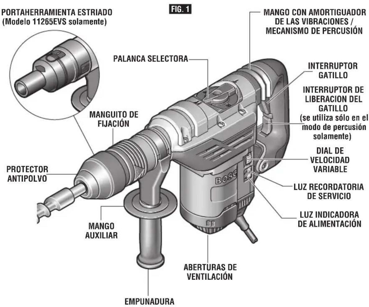 BOSCH 11265EVS - Taladro de percusión de combinación - 1