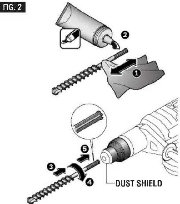 BOSCH RH745 - REMOVING ACCESSORIES - 1