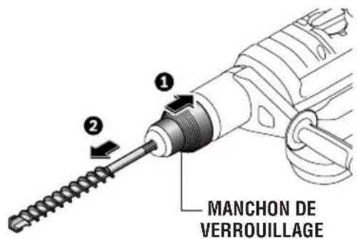 BOSCH RH745 - DEPOSE DE L'ÉQUIPEMENT ACCESSOIRE - 2