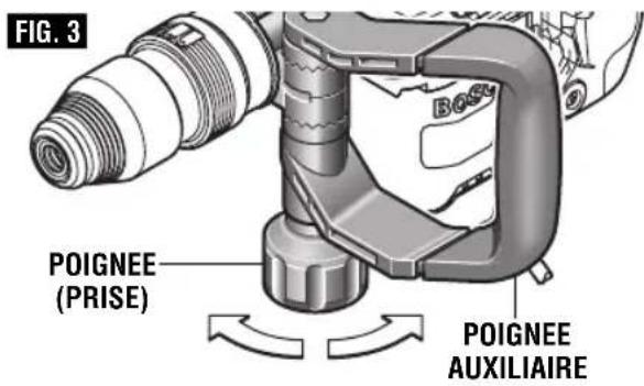 BOSCH 11321EVS - POIGNEE AUXILIAIRE - 1