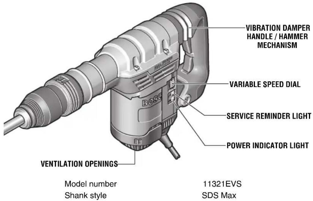 BOSCH 11321EVS - WARNING - 2
