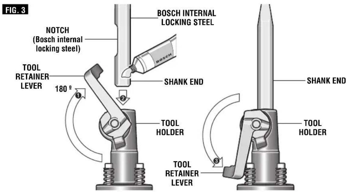 BOSCH 11335K - REMOVING ACCESSORIES - 1