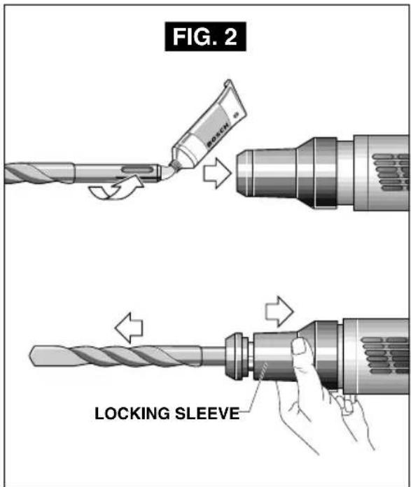 BOSCH 11316EVS - REMOVING ACCESSORIES - 1