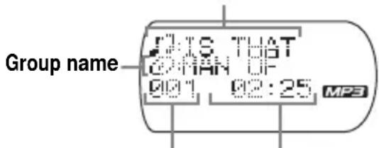 SONY Discman DNE718CK - When playing an MP3 file - 1