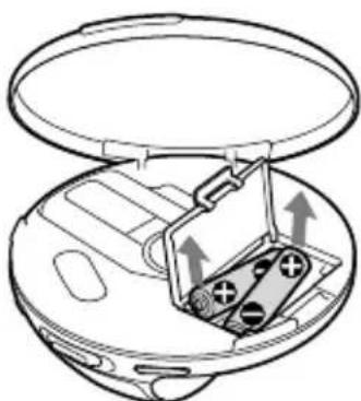 SONY Discman DNS707F - Pour retirer les piles - 1