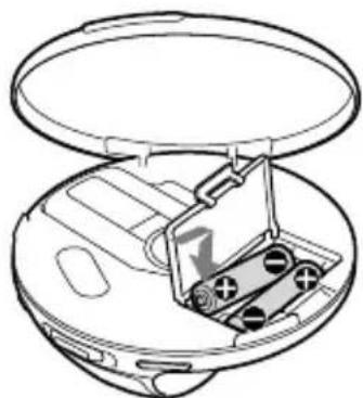 SONY Discman DNS707F - Préparation de la source d'alimentation (piles sèches) - 4