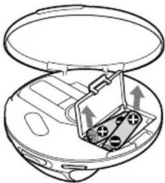 SONY Discman DNS707F - To remove the batteries - 1