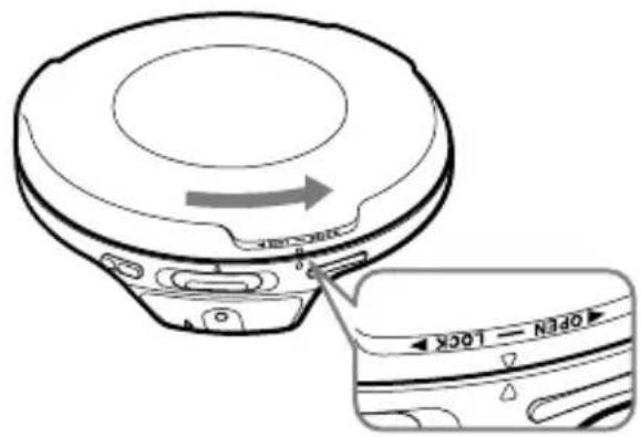 SONY Discman DNS707F - Préparation de la source d'alimentation (piles sèches) - 1