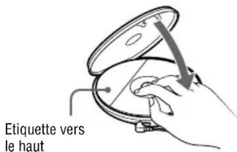 SONY Discman DNF420 - Placez le CD sur le plateau et fermez le couvercle. - 1