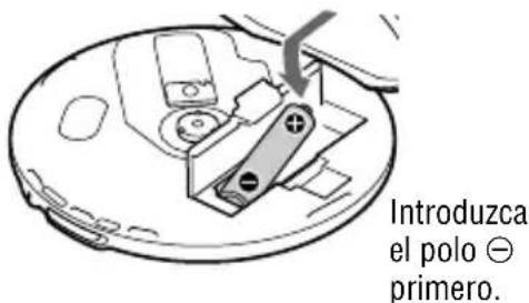SONY Discman DNF420 - Preparación de una fuente de alimentación (pila seca) - 3