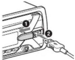 SONY CDXG3205UV - Connecting a USB Device - 1