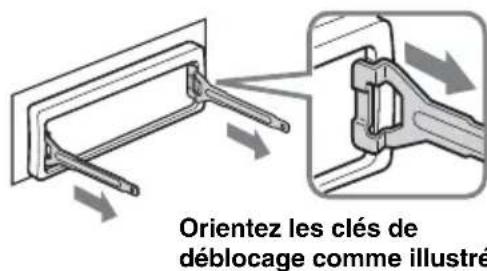 SONY CDXGT20W - Retirez le cadre de suture. - 1