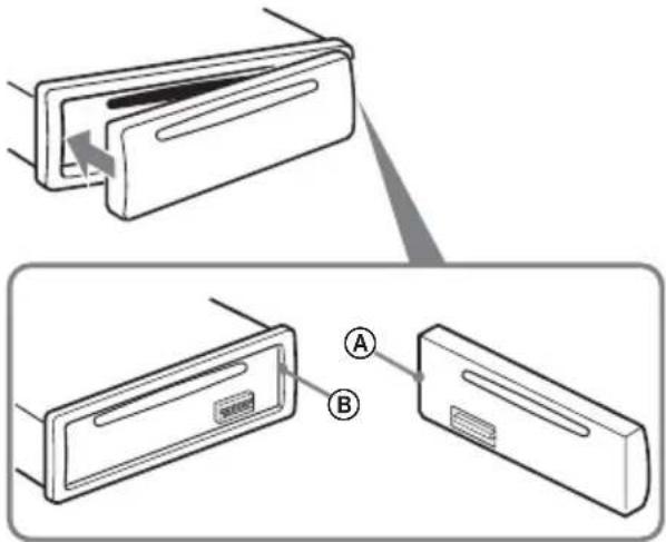 SONY CDXGT20W - Installation de la façade - 1