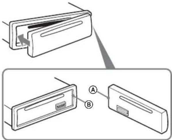 SONY CDXGT420IP - Installation de la façade - 1