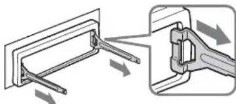SONY CDXGT420IP - Remove the protection collar. - 1