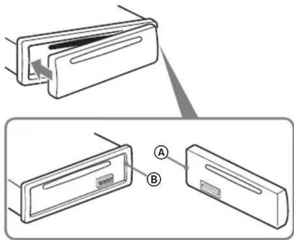 SONY CDXGT10W - Installation de la façade - 1