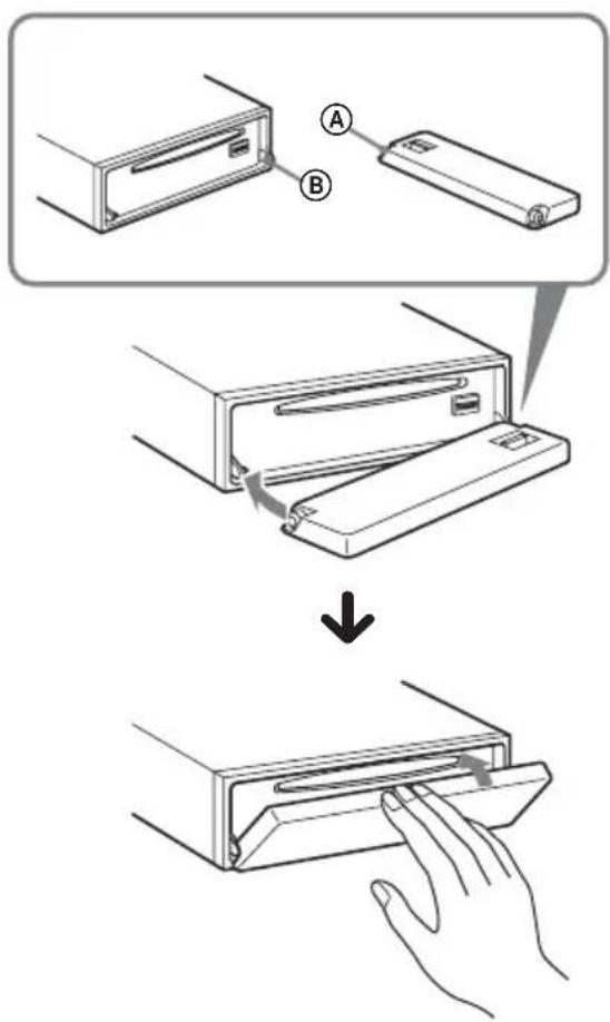 SONY CDXGT400 - Attaching the front panel - 1