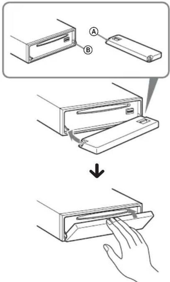 SONY CDXGT400 - Installation de la façade - 1
