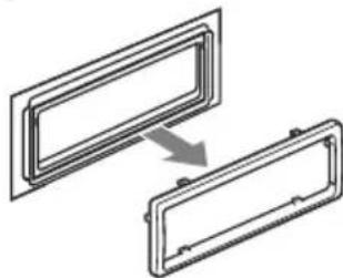 SONY CDXGT400 - Remove the protection collar. - 2