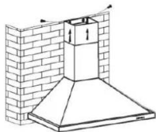 Orbegozo DS 75160 BL - Installation (sortie vers l'extérieur) - 8