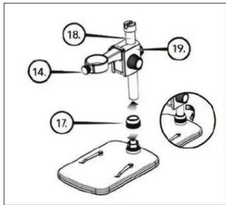 CELESTRON MicroDirect - ATTACHER LE MICROSCOPE SUR LE PIED - 1