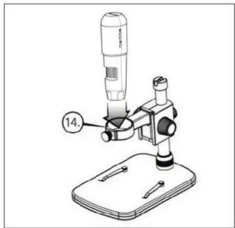 CELESTRON MicroDirect - FISSAGGIO DEL MICROSCOPIO AL PIEDISTALLO - 2