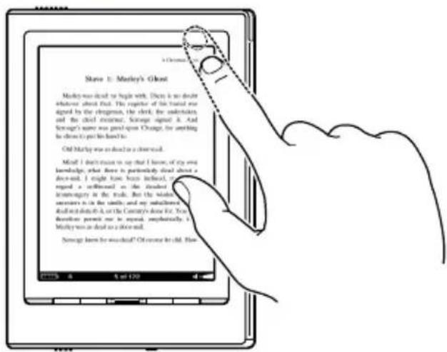 SONY Reader PRS700 - Taper deux fois - 1