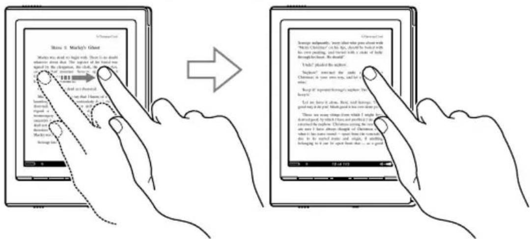 SONY Reader PRS700 - Dragging and Holding - 1