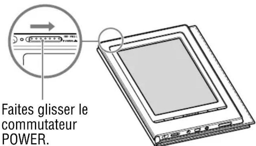 SONY Reader PRS700 - Mise sous tension du Reader - 1