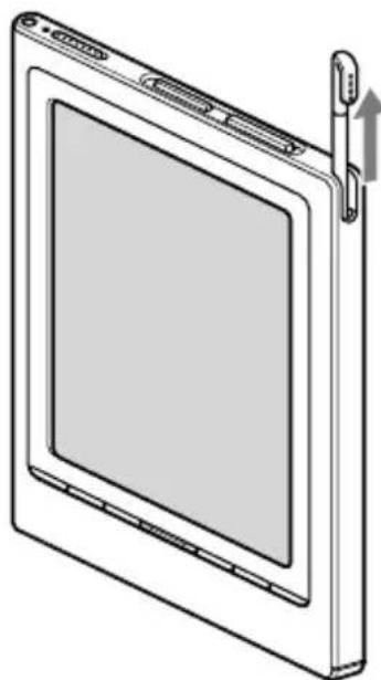 SONY Reader PRS700 - Retrait du stylet fourni - 1