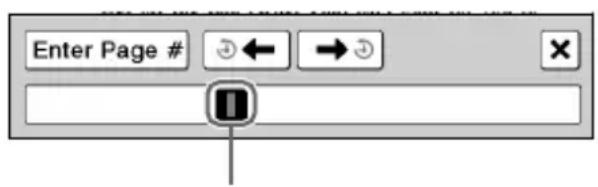 SONY Reader PRS700 - Faites glisser la case de défilament ou appuyez brievement sur la barre de saut de page. - 1